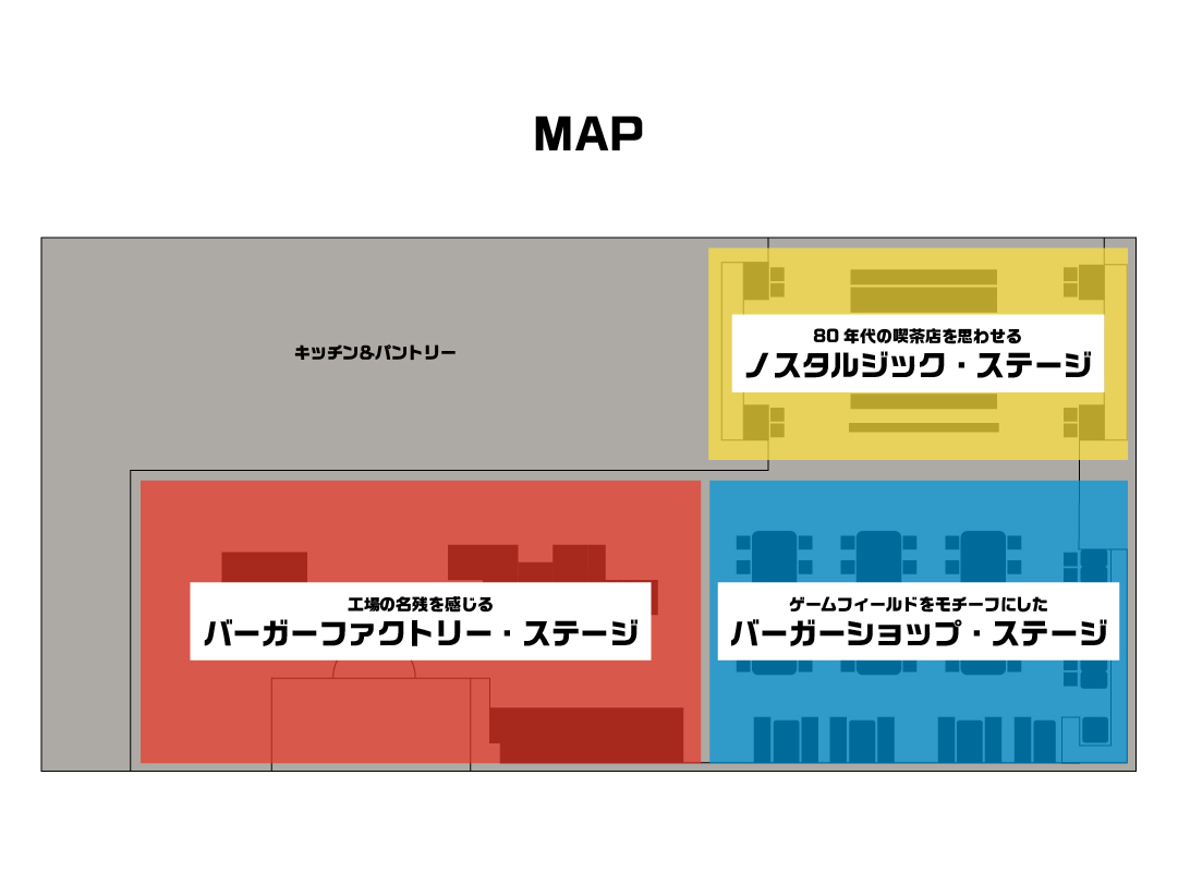 店内のステージ構